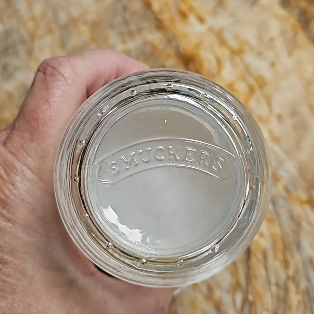 SMUCKERS glass candy jar